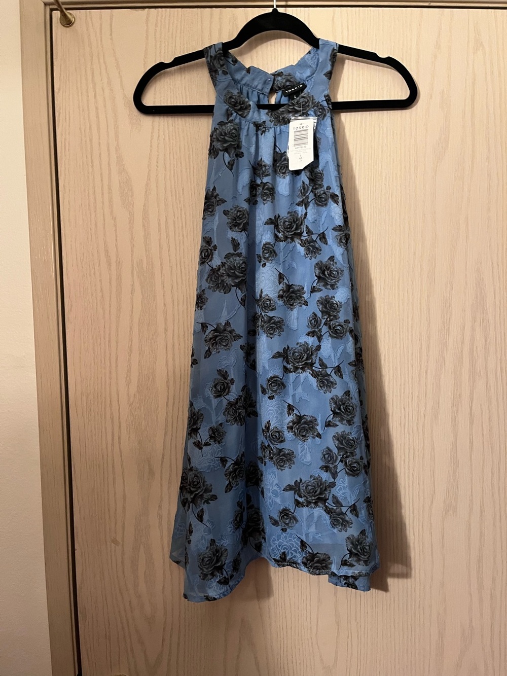 torrid Blue Floral High-Low Halter Top